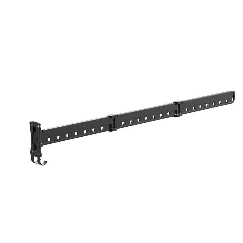 Clothes Rack Folding Telescopic Balcony Drying Rack Indoor Household Wall-Mounted Clothes Rail, C...