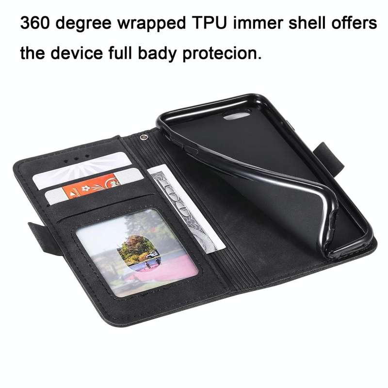 For iPhone SE 2022 / SE 2020 / 8 / 7 Retro Splicing Horizontal Flip Leather Case with Card Slots ...