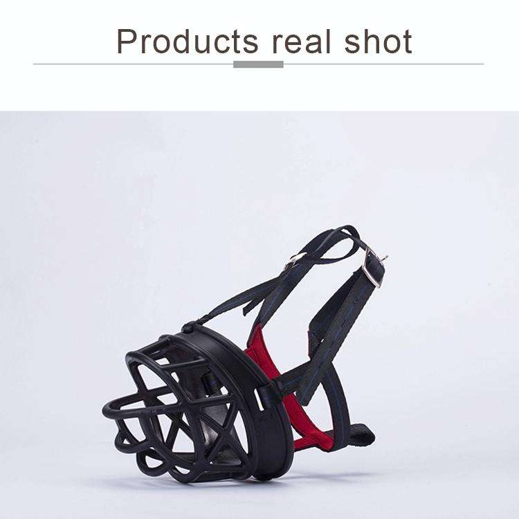 Dog Muzzle Prevent Biting Chewing and Barking Allows Drinking and Panting, Size: 8.8*8.4*11cm(Black)
