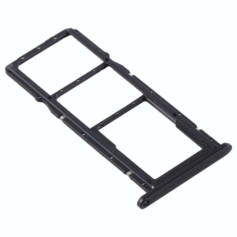 SIM Card Tray + SIM Card Tray + Micro SD Card Tray for Huawei Y6p (Black)