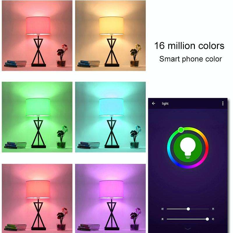 E27 7W White Light+RGB Smart LED Light Bulb, WiFi 2.4GHz Works with Alexa & Google Home, FCC / CE...