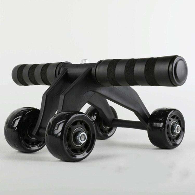 Multifunctional Frog-Style Four-wheel Abdominal Wheel Abdominal Muscle Exercise Fitness Equipment...
