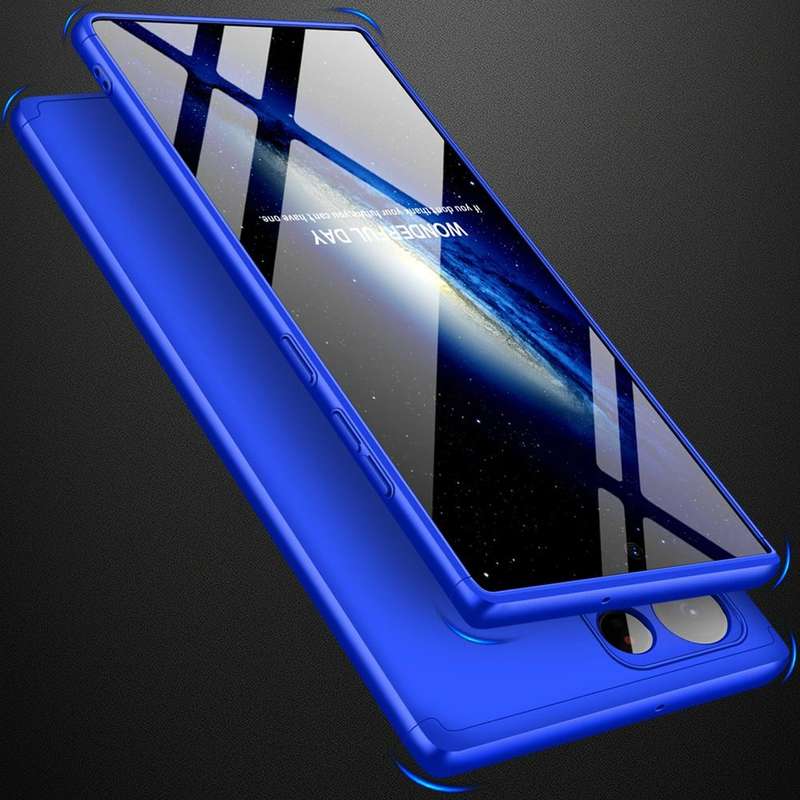 For Samsung Galaxy S22 Ultra 5G GKK Three Stage Splicing PC Phone Case(Blue)