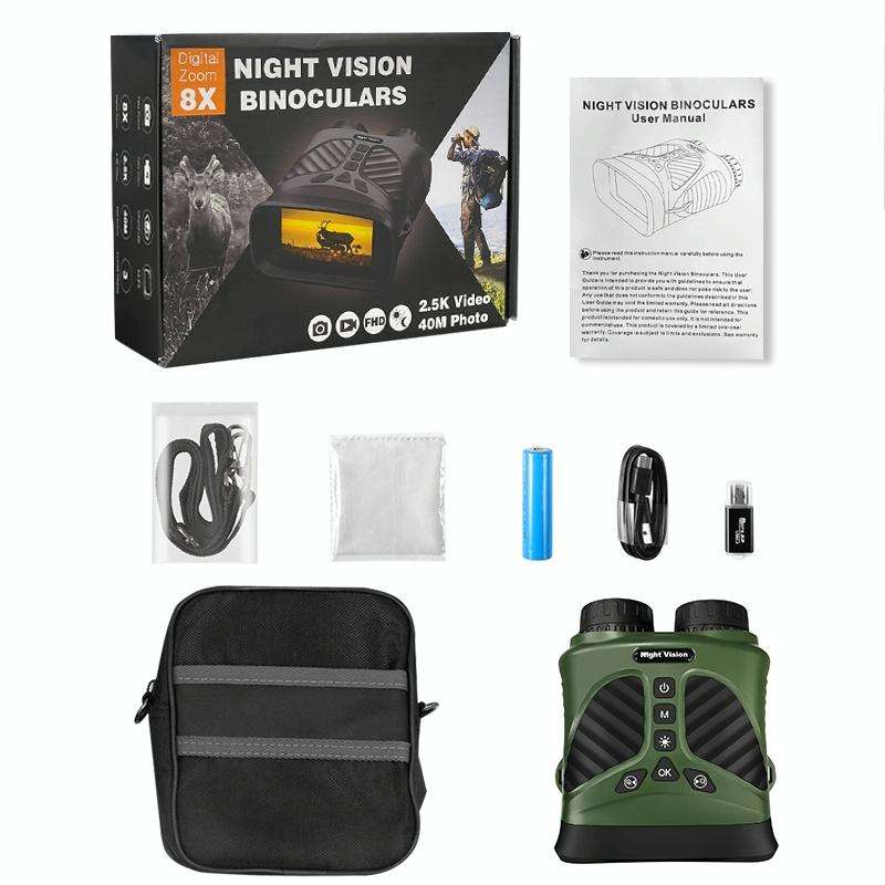 DT39 3 inch IPS Screen Binoculars Digital Binoculars Night Vision(Green)