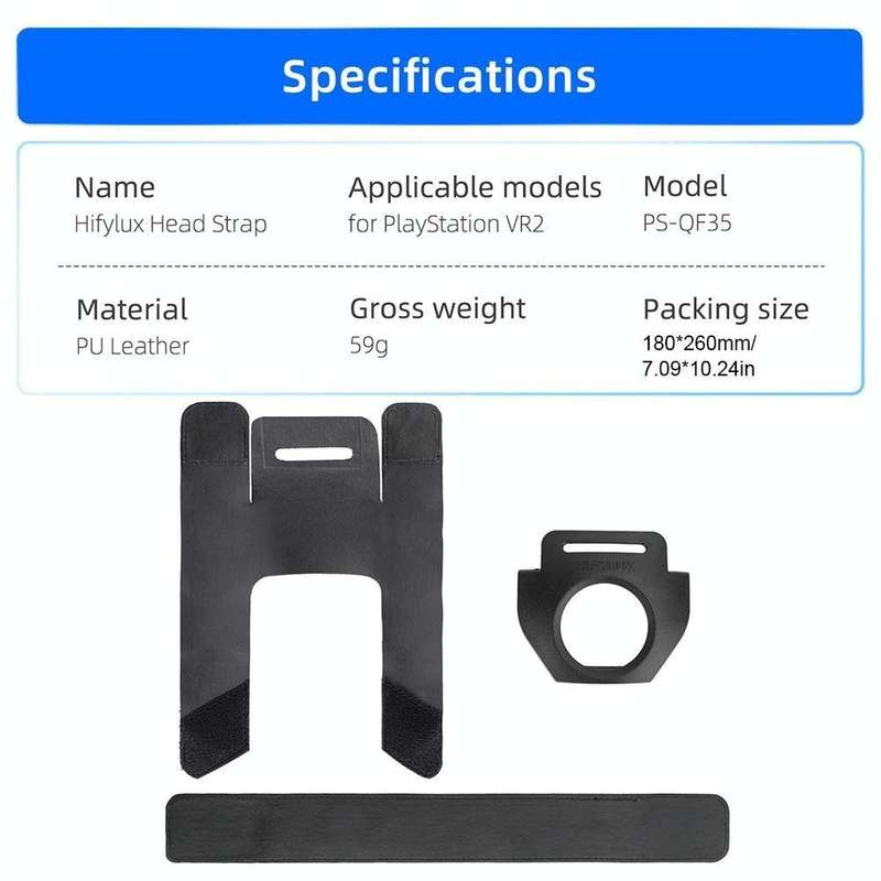 Hifylux PS-QF35 For PlayStation VR2 Decompression Headband Comfort Strap(Black)