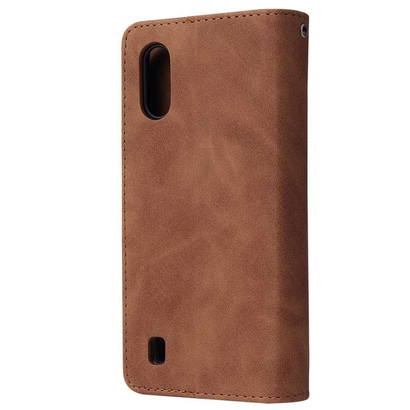 For Galaxy A01 Multifunctional Horizontal Flip Leather Case, with Card Slot & Holder & Zipper Wal...