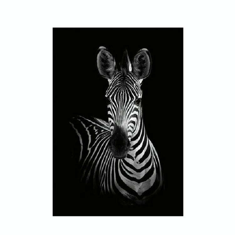 Simple Black and White Animal Decoration Painting Study Living Room Sofa Background Wall Painting...