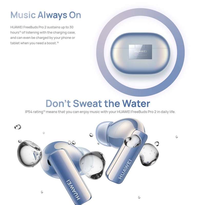 Original HUAWEI FreeBuds Pro 2 Wireless Bluetooth Headphones Active Noise Cancelling In-Ear Music...