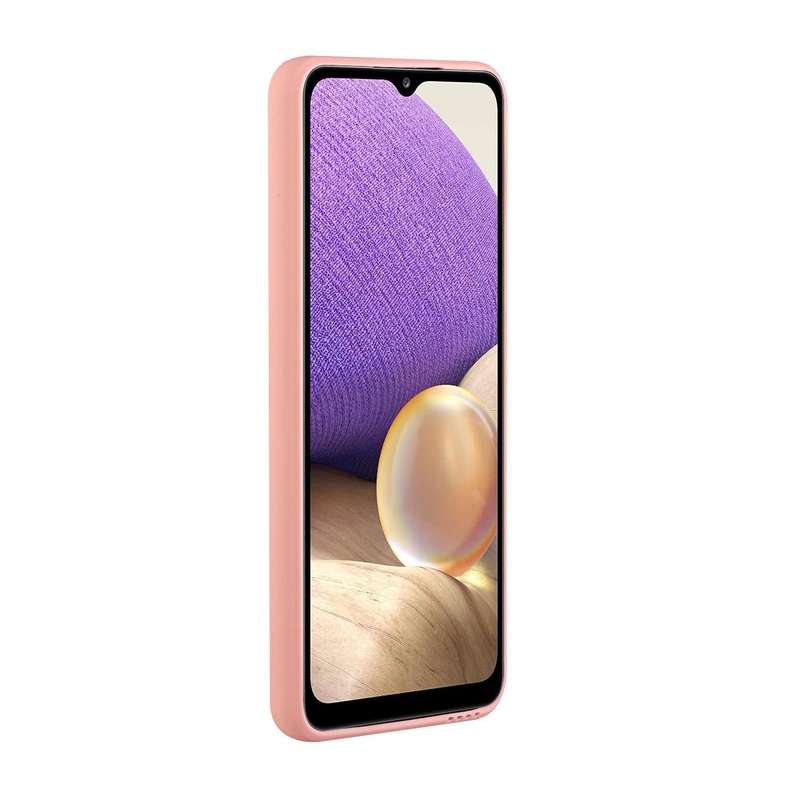 For Samsung Galaxy A32 4G Card Slot Design Shockproof TPU Protective Case(Pink)