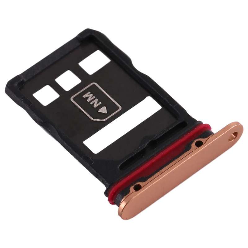 Original SIM Card Tray + NM Card Tray for Huawei Mate 30 Pro (Gold)