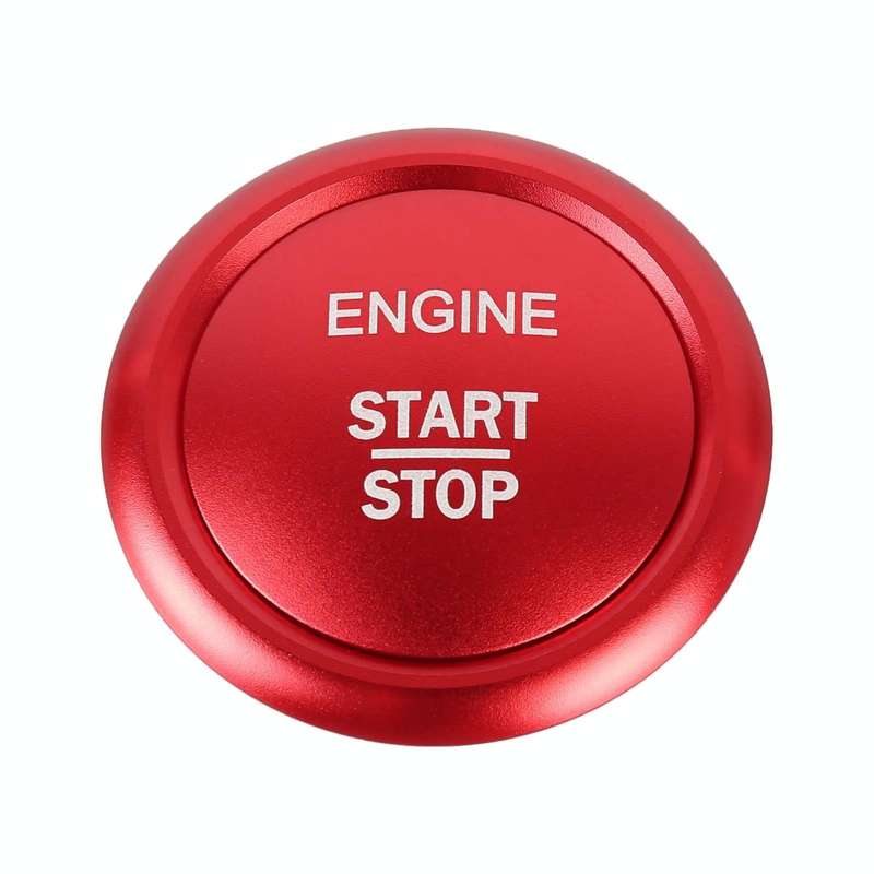 Car Engine Start Key Push Button Ring Trim Sticker Decoration for Mercedes-Benz A-Class 2013-2018...