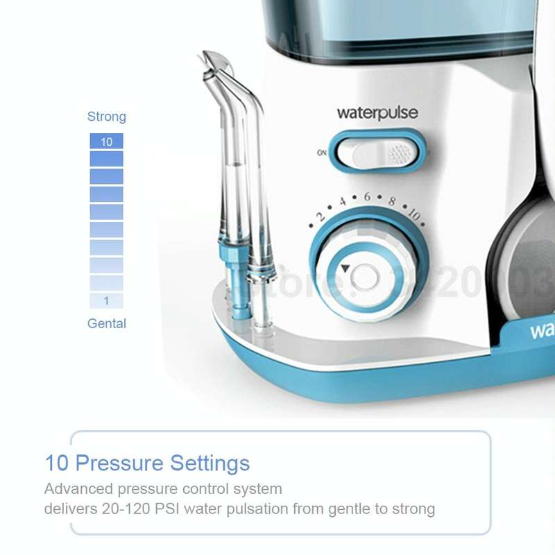 Waterpulse V300 800ml Oral Irrigator Dental Flosser Oral Hygiene Water Flossing Cleaner, Plug Typ...