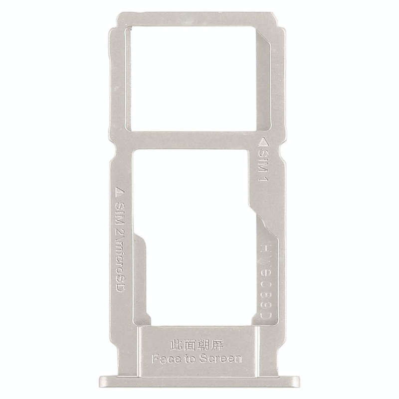 For OPPO R11 SIM Card Tray + SIM Card Tray / Micro SD Card Tray (Silver)
