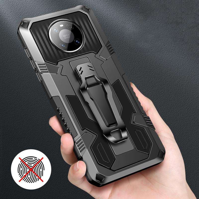 For Huawei Mate 40 Pro Machine Armor Warrior Shockproof PC + TPU Protective Case(Coffee)