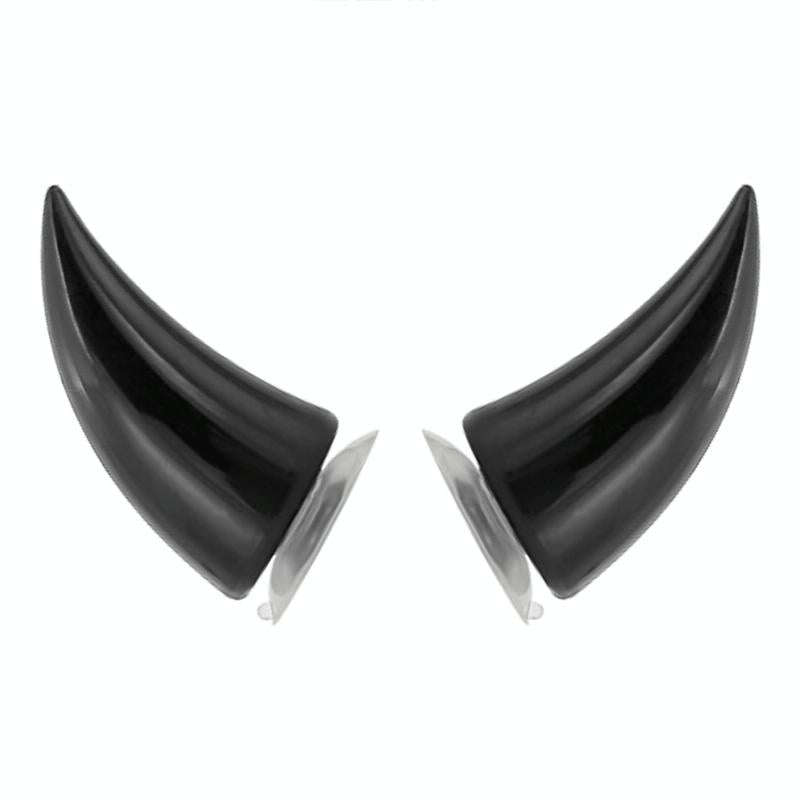 2 PCS Motorcycle Helmet Devil Decoration Motorbike Helmet Suction Cups Horns Decoration Headwear ...
