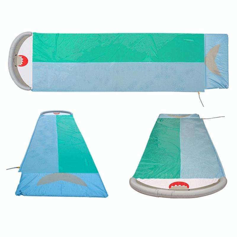 Double Children Water Slide Lawn Spray Pad(Whale)
