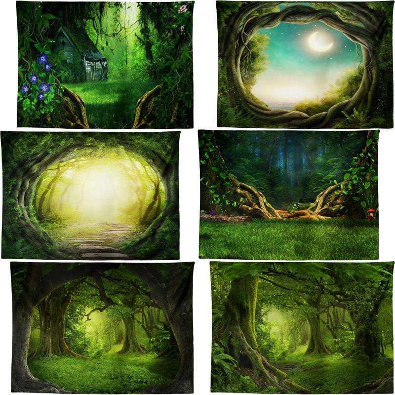Dream Forest Series Party Banquet Decoration Tapestry Photography Background Cloth, Size: 150x200...