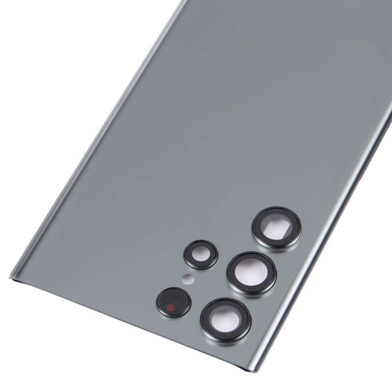 For Samsung Galaxy S22 Ultra 5G SM-S908B Battery Back Cover with Camera Lens Cover (Grey)