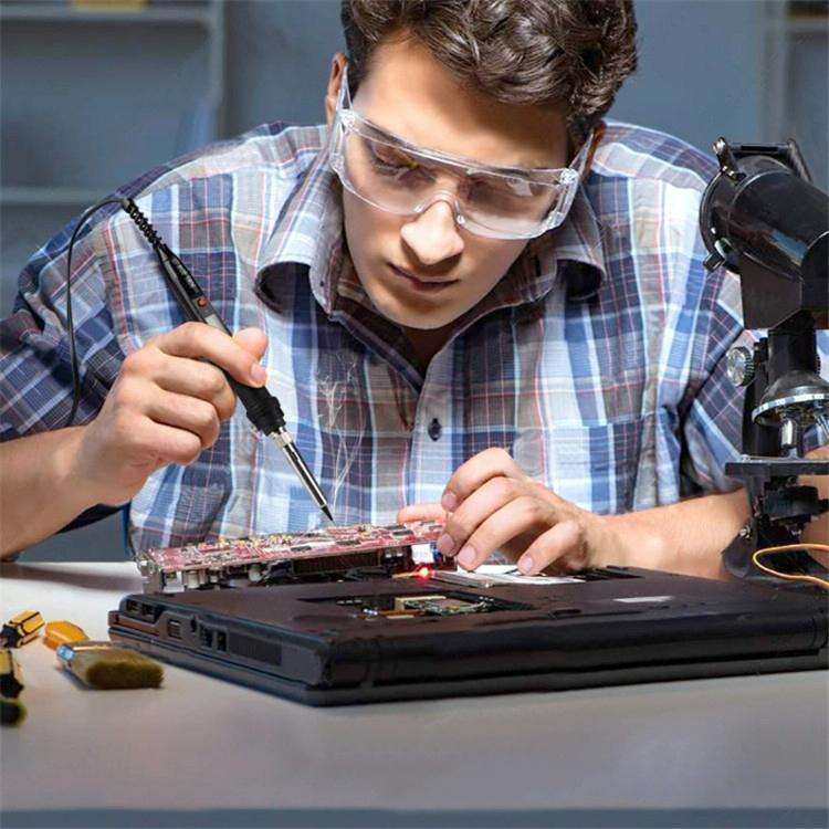 908S 80W LCD Thermostat Soldering Iron Constant Temperature Soldering Iron, Plug Type:EU Plug(Black)