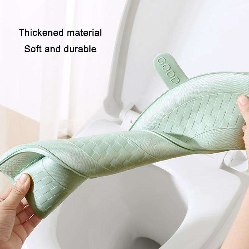 Household Thickened Waterproof Washable Toilet Seat, Color: Gray