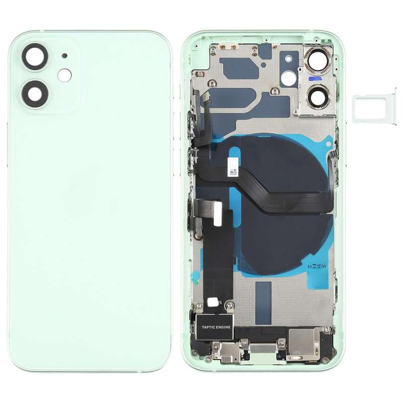 Battery Back Cover Assembly (with Side Keys & Speaker Ringer Buzzer & Motor & Camera Lens & Card ...