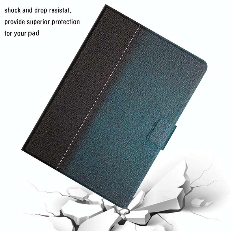 For Samsung Galaxy Tab A9 Stitching Solid Color Smart PU Tablet Case with Sleep / Wake-up Functio...