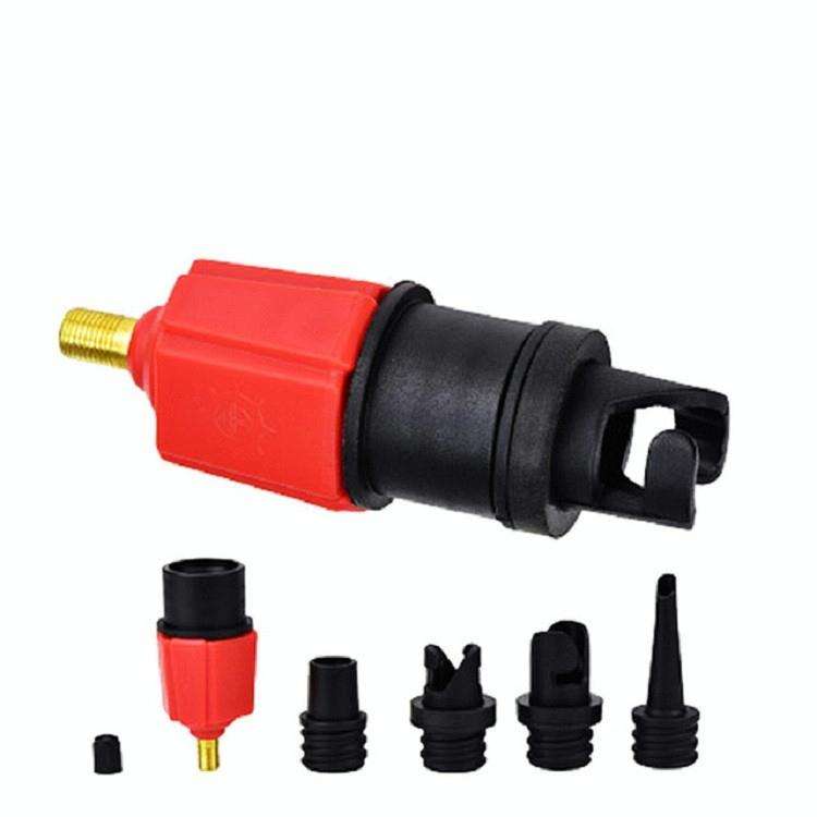 Surfing Paddle Board Rubber Boat Inflatable Bed Air Valve Adapter Car Air Pump Adapter(Blue)