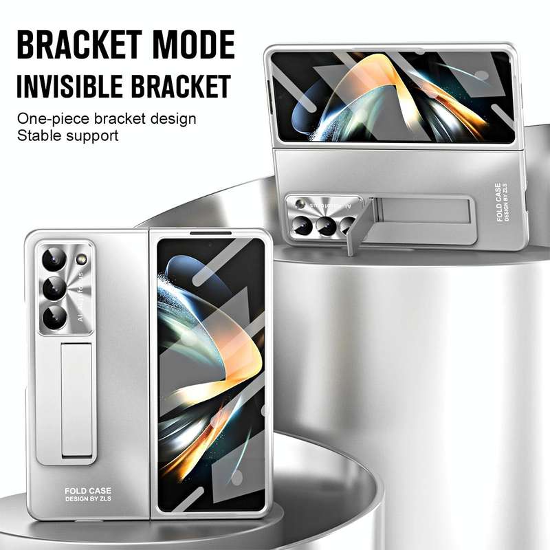 For Samsung Galaxy Z Fold5 5G Integrated AG Matte Folding Phone Case(Silver)
