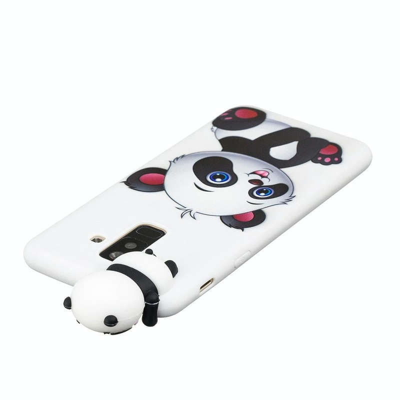 For Galaxy A6+ (2018) Shockproof Cartoon TPU Protective Case(Panda)