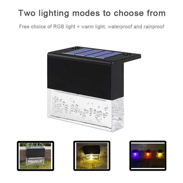 6 PCS LED Solar Deck Light Waterproof Garden / Home / Driveway / Stairs / Outside Wall