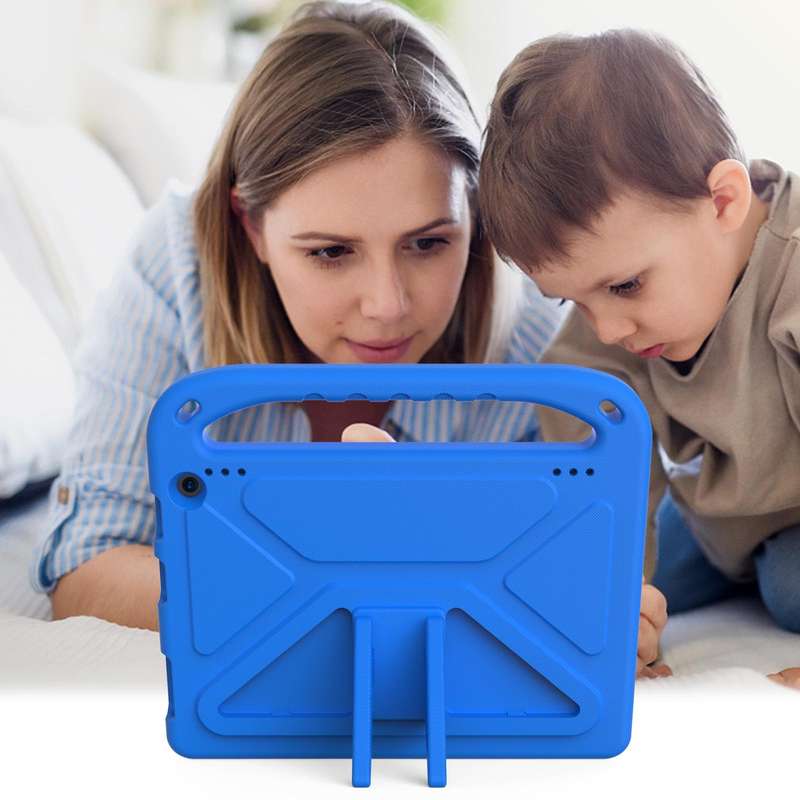 For Amazon Fire HD 10 2021 Handle Portable EVA Shockproof Anti Falling Protective Case with Trian...