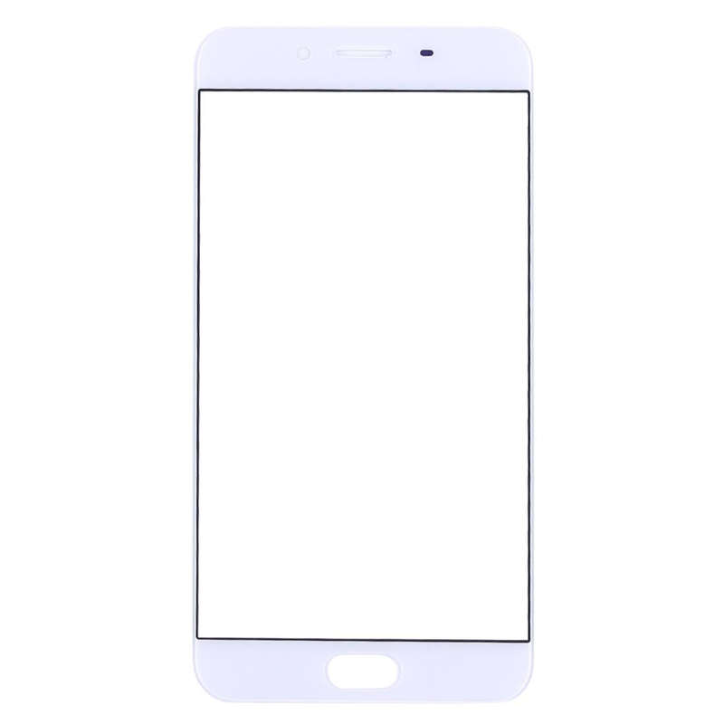 For OPPO R9s Front Screen Outer Glass Lens (White)