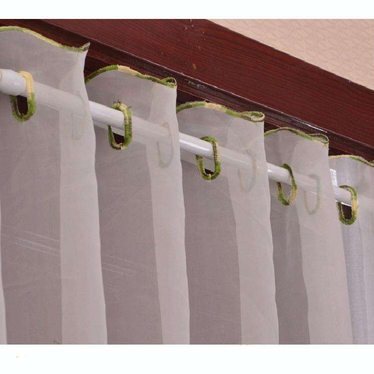 Simple Pastoral Embroidery Flower Window Bbalcony Flower Window Tulle Curtain, Size: 150cm x 65cm...