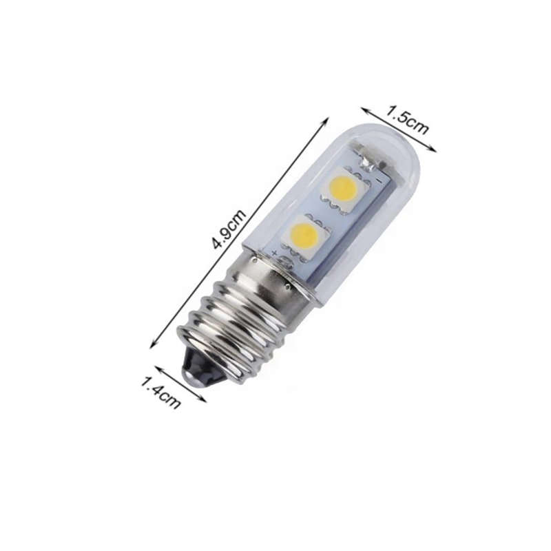 E14 screw light LED refrigerator light bulb 1W 220V AC 7 light SMD 5050 ampere LED light refriger...