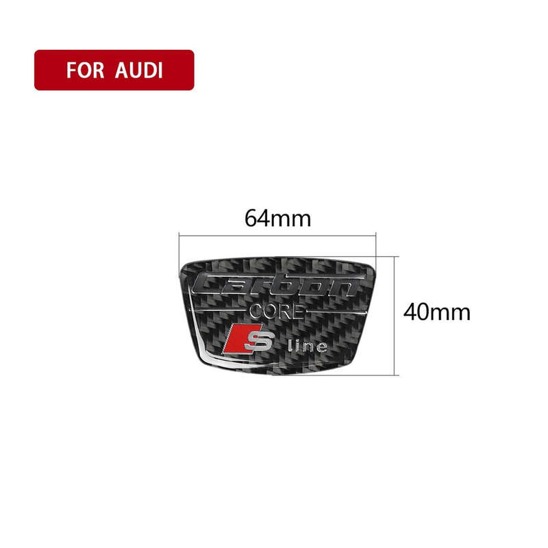 Car Carbon Fiber S Line Pattern Doorpost Decorative Sticker for Audi TT, Left and Right Drive Uni...