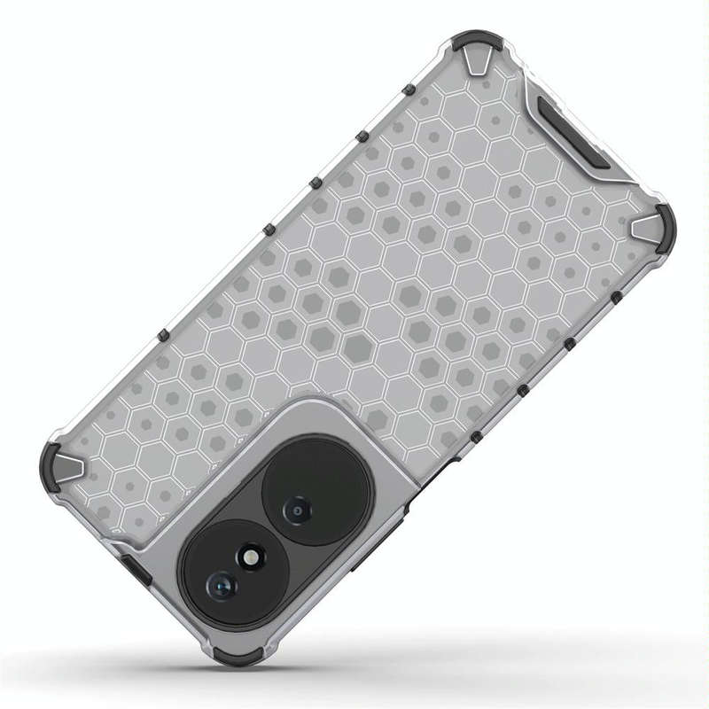For Honor X7b Shockproof Honeycomb Phone Case(Green)