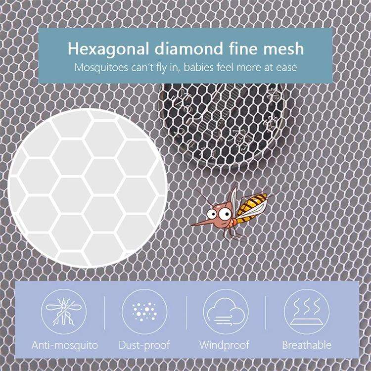 3 PCS 150cm Baby Pushchair Mosquito Insect Shield Net Safe Infants Protection Mesh Stroller Acces...