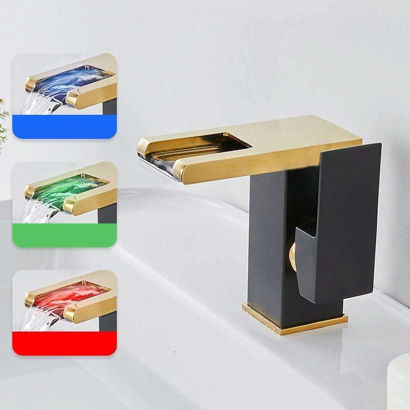 Smart Color-changing Temperature Recognition Faucet, Specification: C Style