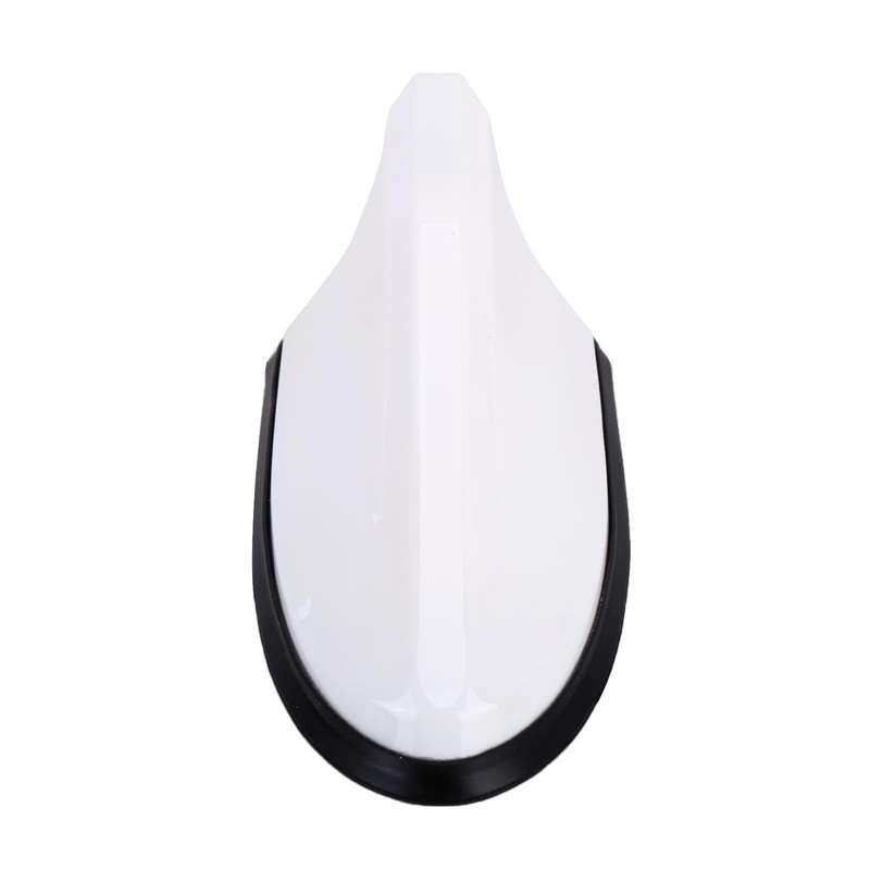 Universal Car Antenna Aerial Shark Fin Radio Signal (White)