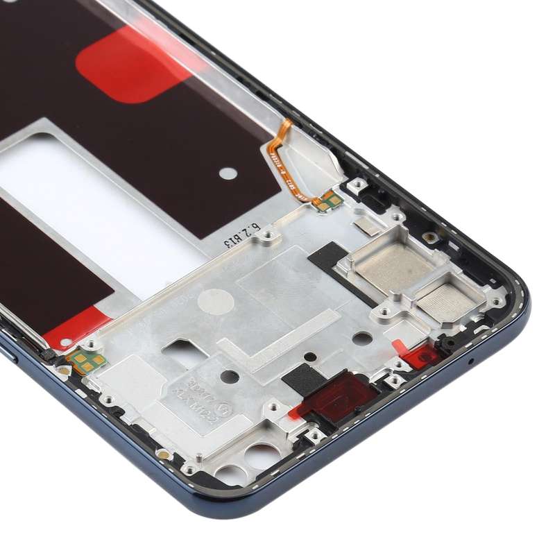 For OPPO Reno4 5G PDPM00, PDPT00, CPH2091 Front Housing LCD Frame Bezel Plate (Black)