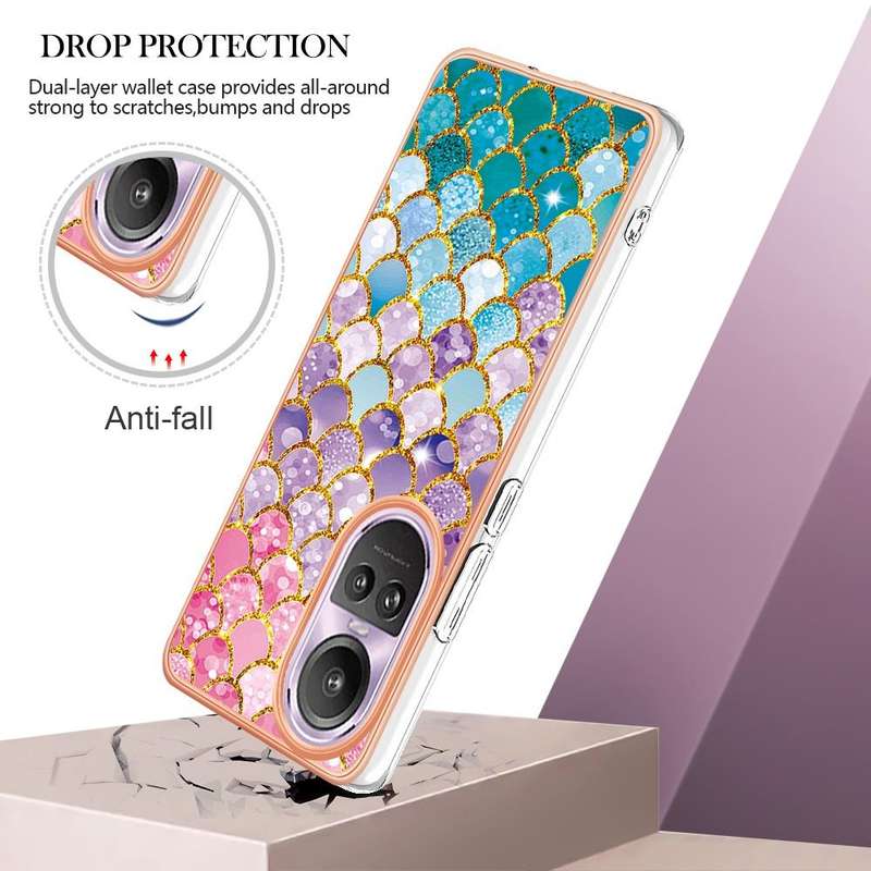 For OPPO Reno10 Pro 5G Global Electroplating IMD TPU Phone Case(Colorful Scales)