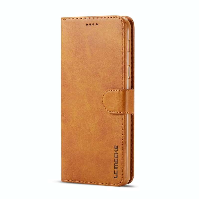 For Galaxy A6 Plus (2018) LC.IMEEKE Calf Texture Horizontal Flip Leather Case, with Holder & Card...