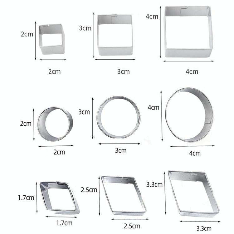 30 PCS / Set Stainless Steel Biscuit Mold