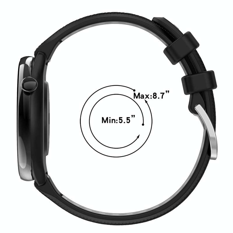 For Garmin Forerunner 55 20mm Sports Two-Color Steel Buckle Silicone Watch Band(Midnight Blue+Sta...