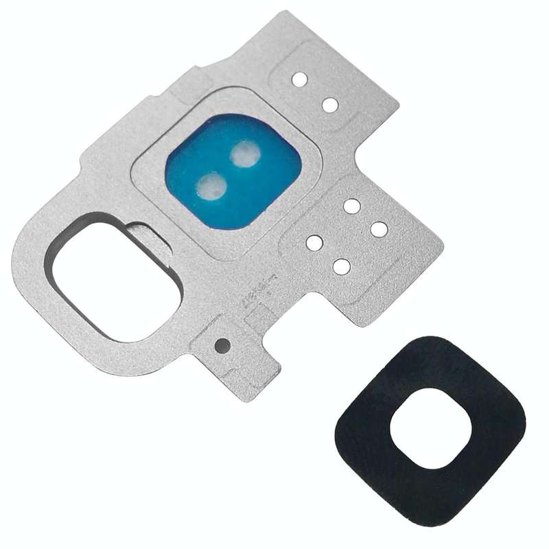 For Galaxy S9 / G9600 10pcs Camera Lens Cover (Silver)