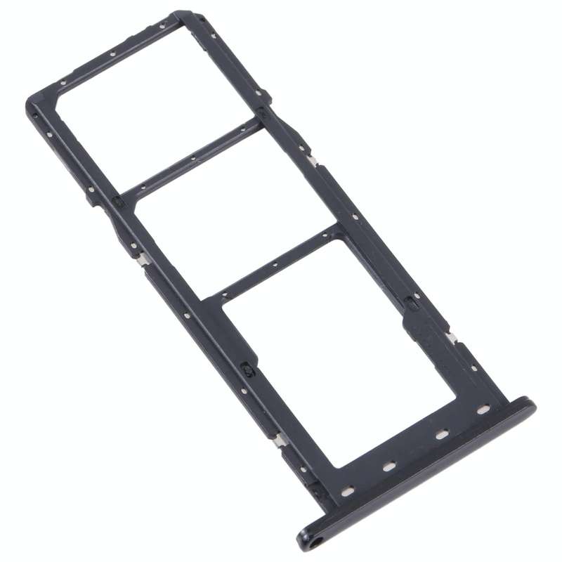 For Samsung Galaxy M04 SM-M045F Original SIM Card Tray + SIM Card Tray + Micro SD Card Tray (Black)