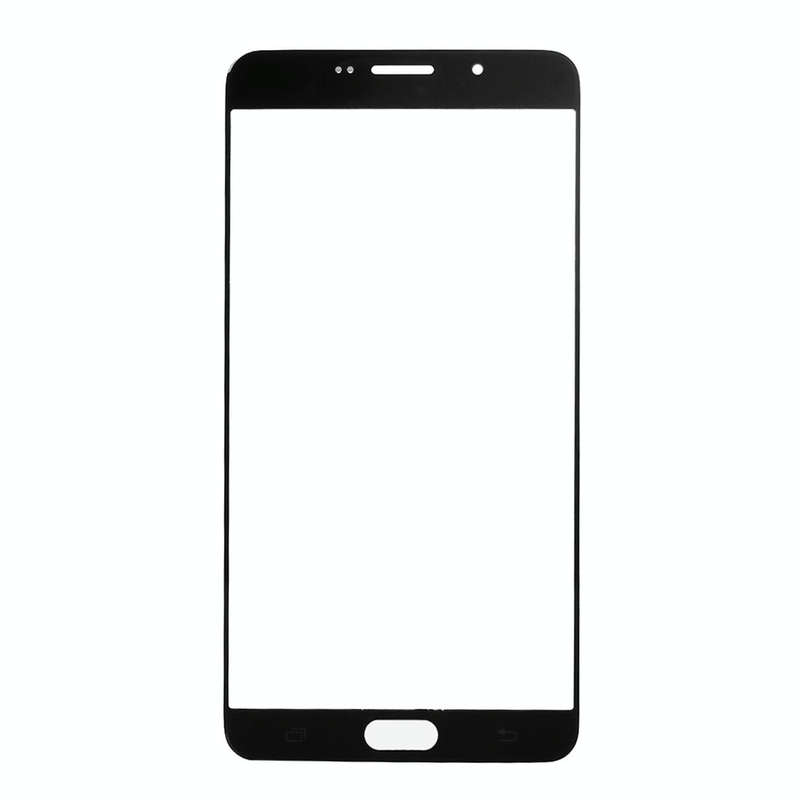 For Galaxy A9 (2016) / A900 Front Screen Outer Glass Lens (Black)
