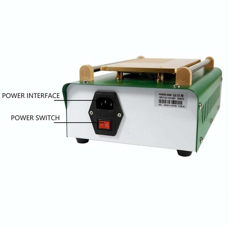 BST-B-856A AC 220V Electrical Vacuum Pump LCD Screen Separator, US Plug