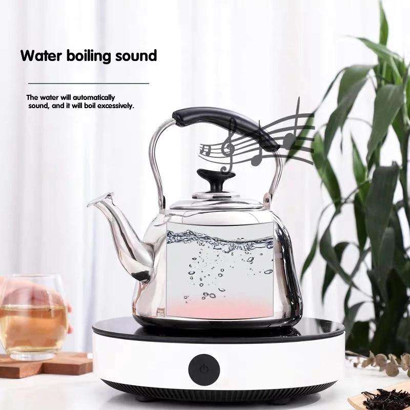 Stainless Steel Whistle Kettle for Induction Cooker Home Classical Piano Sound Singing Pot withou...