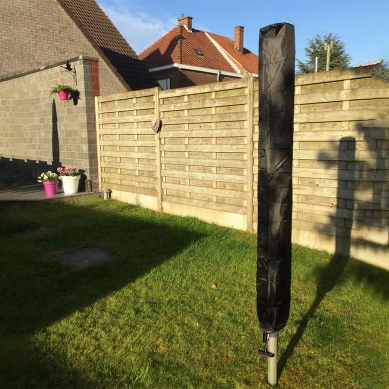 210D Oxford Cloth Outdoor Drying Rack Dustproof and Waterproof Protective Cover (Black)